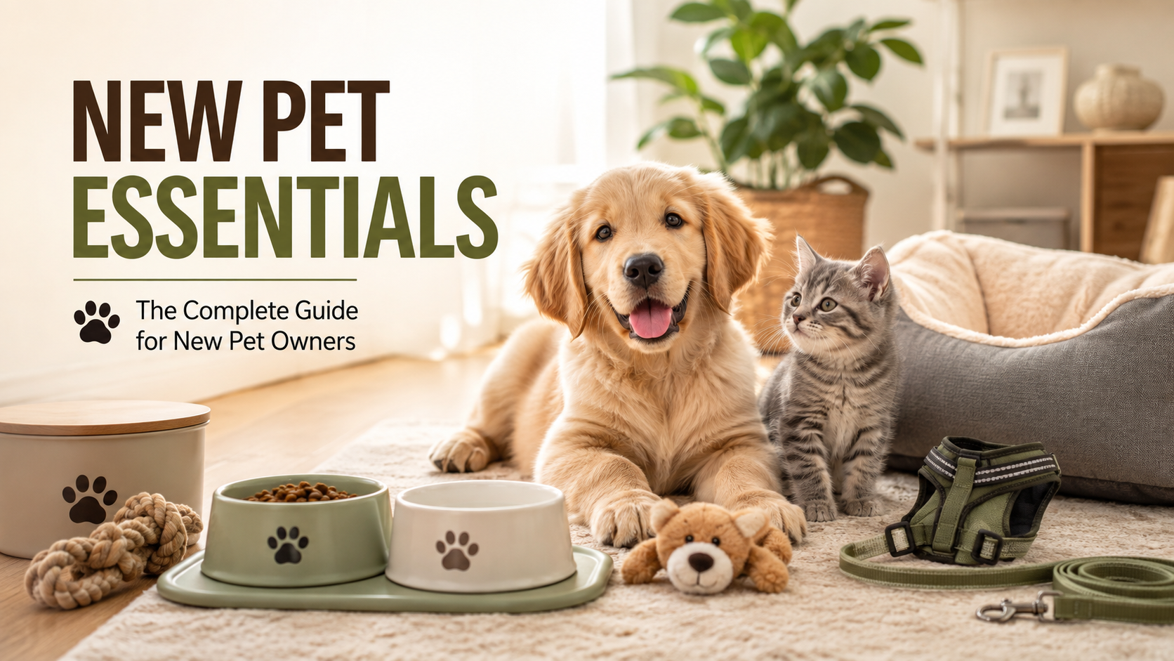 New Pet Essentials: The Complete Guide for New Pet Owners