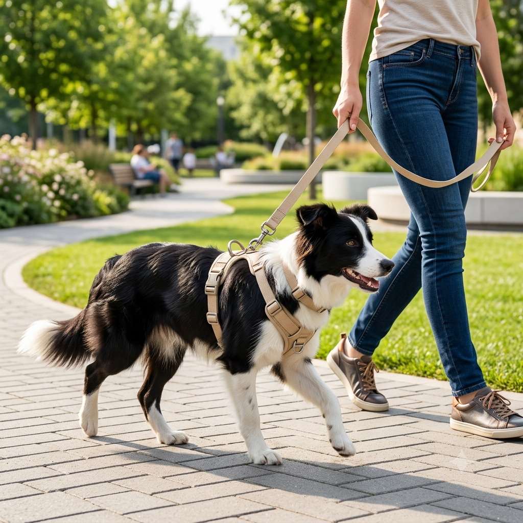 Adjustable Dog Collar & Leash Set | Lightweight Nylon Walking Set for Dogs & Cats