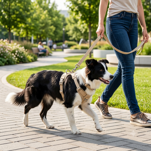 Adjustable Dog Collar & Leash Set | Lightweight Nylon Walking Set for Dogs & Cats
