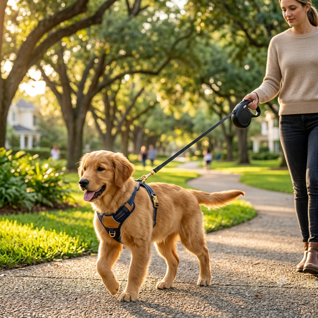 Retractable Dog Leash 3M/5M | Tangle-Free Nylon Walking Lead for Small Dogs & Cats