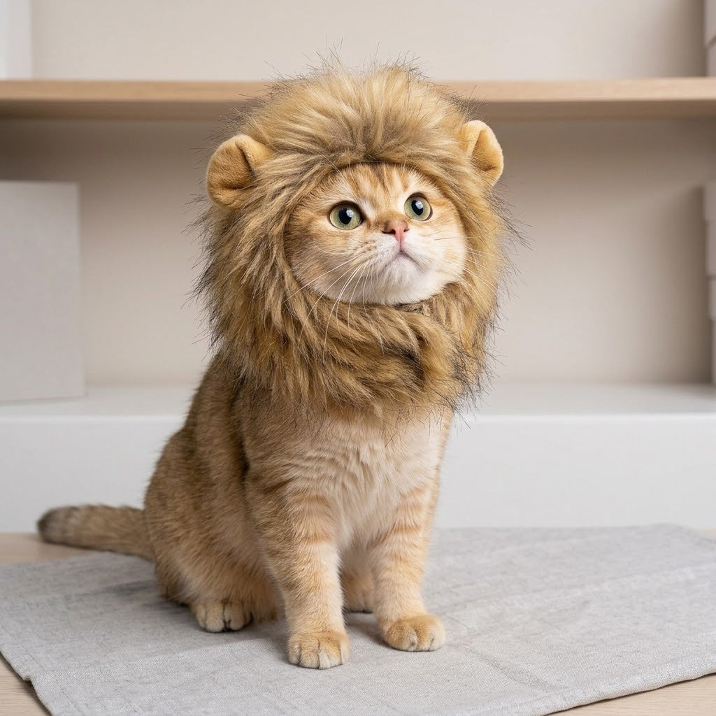 Cat Lion Mane Costume for Cats and Small Pets