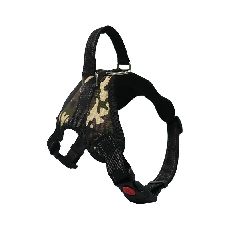 Heavy-Duty No-Pull Dog Harness | Adjustable Reflective Vest for Small, Medium & Large Dogs