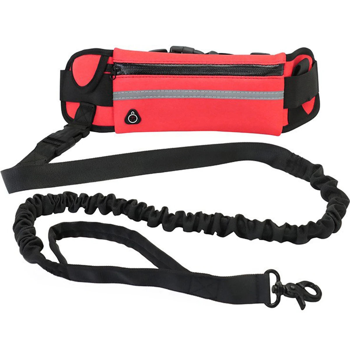 Hands-Free Dog Leash with Waist Belt | Reflective Bungee Running Leash for Medium & Large Dogs