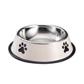 Stainless Steel Dog Bowl with Non-Slip Silicone Mat