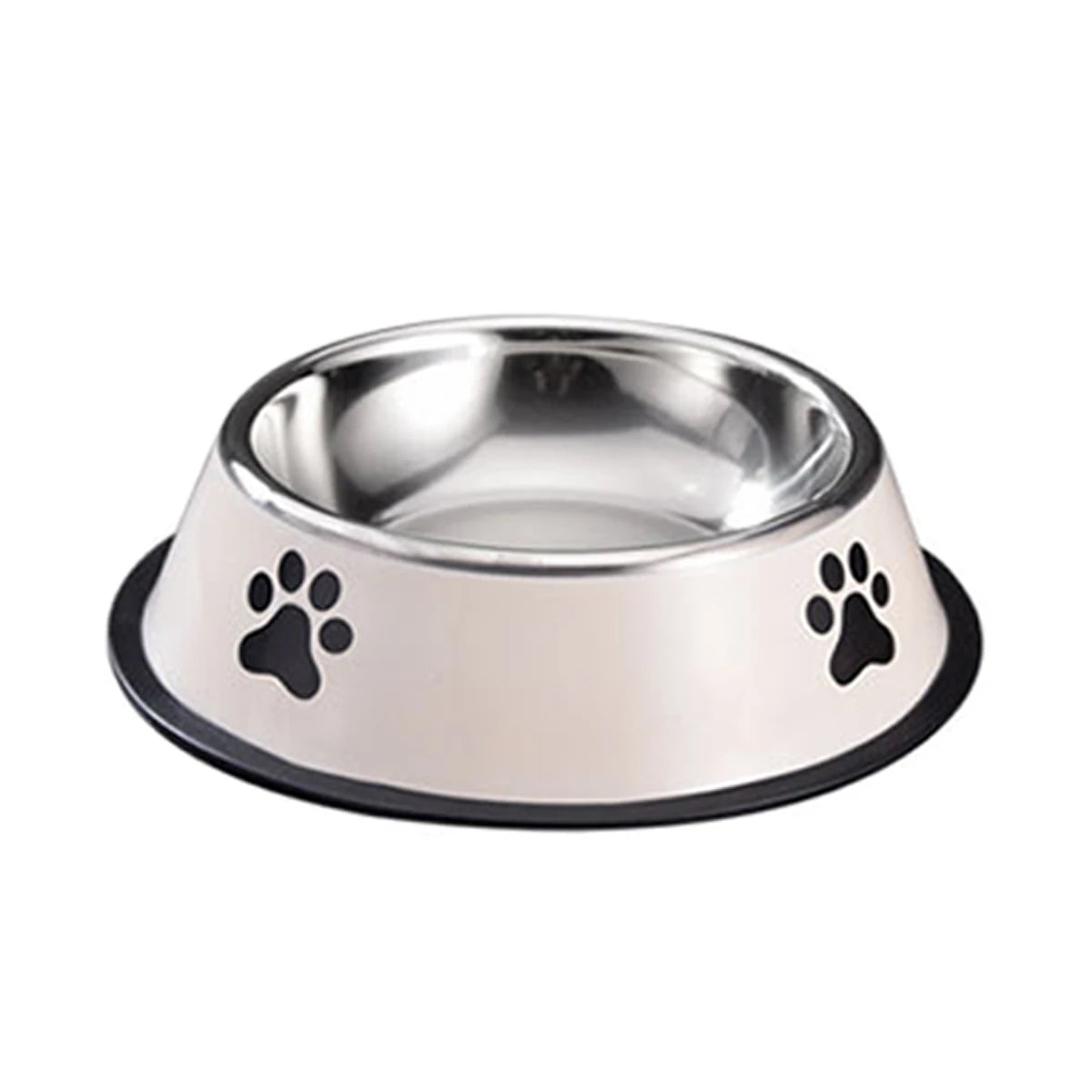 Stainless Steel Dog Bowl with Non-Slip Silicone Mat