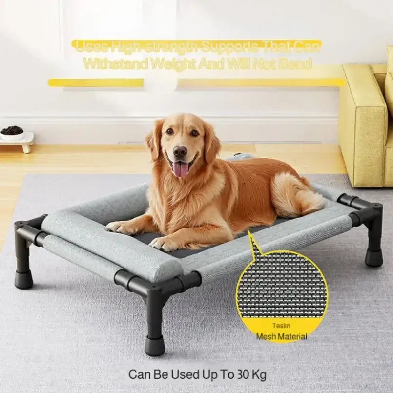 Elevated Cooling Pet Bed | Breathable Raised Mesh Bed for Dogs & Cats