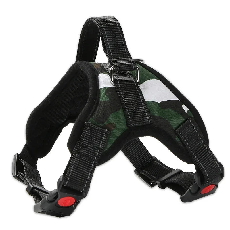 Adjustable Quick Release Dog Harness | Breathable Nylon Vest for Puppies & Small to Large Dogs