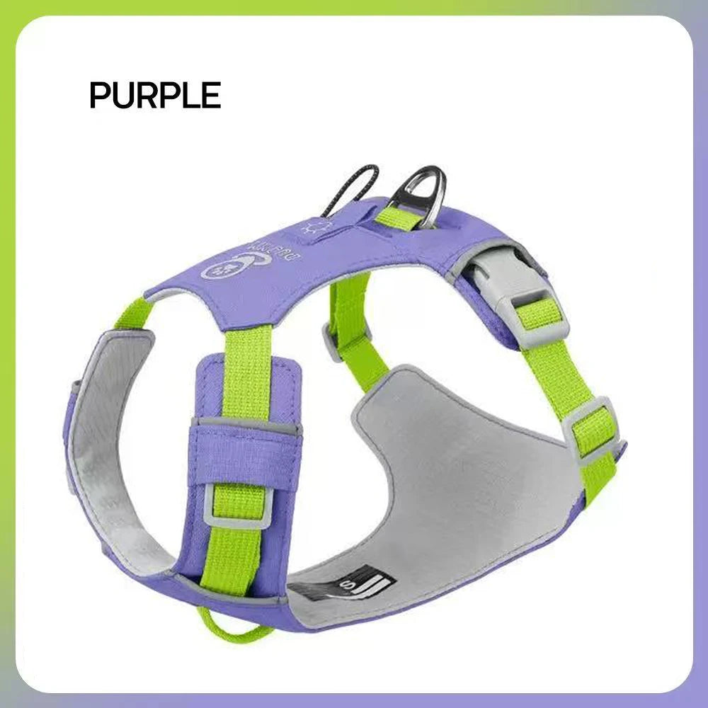 Premium Lightweight No-Pull Dog & Cat Harness | Reflective Soft Adjustable Vest for Outdoor Walks