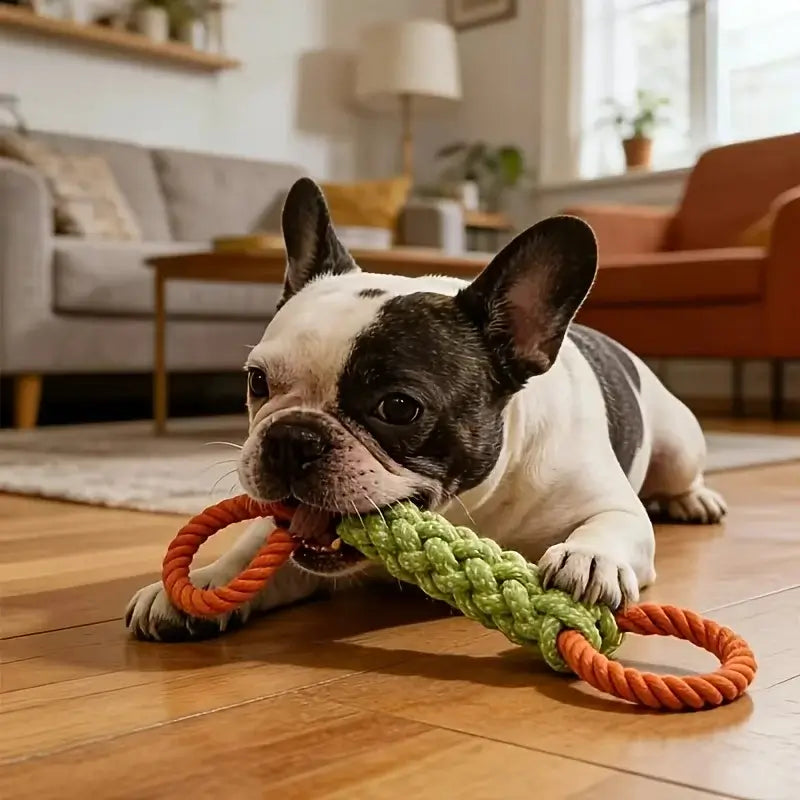 Durable Cotton Rope Dog Toy | Heavy-Duty Chew & Tug Toy for Dental Health
