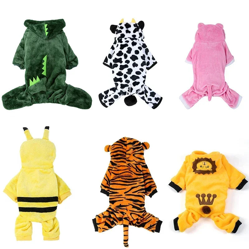 Plush Animal Cosplay Pet Onesie Hoodie