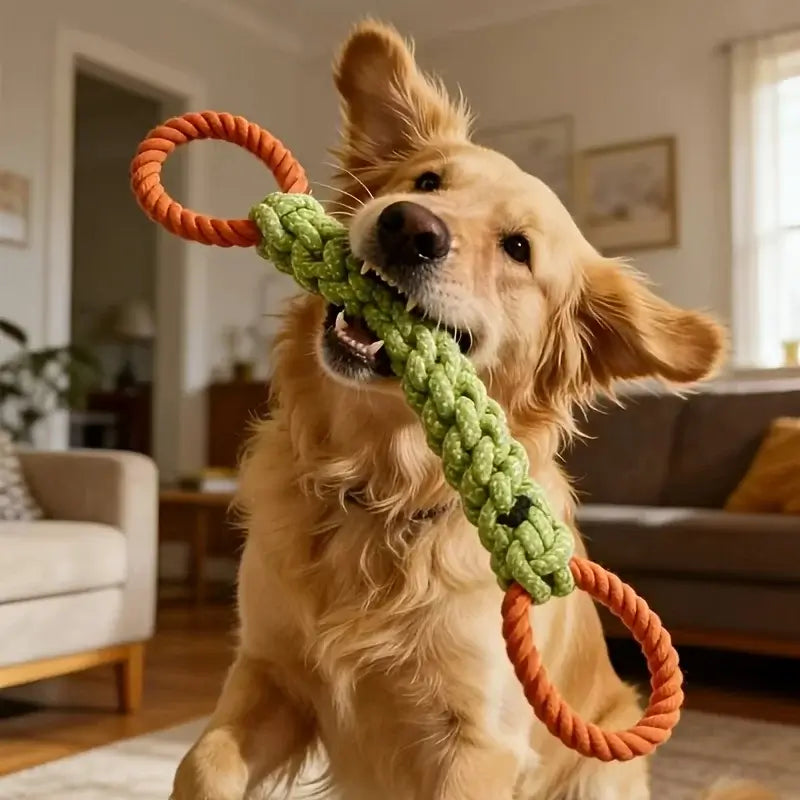 Durable Cotton Rope Dog Toy | Heavy-Duty Chew & Tug Toy for Dental Health