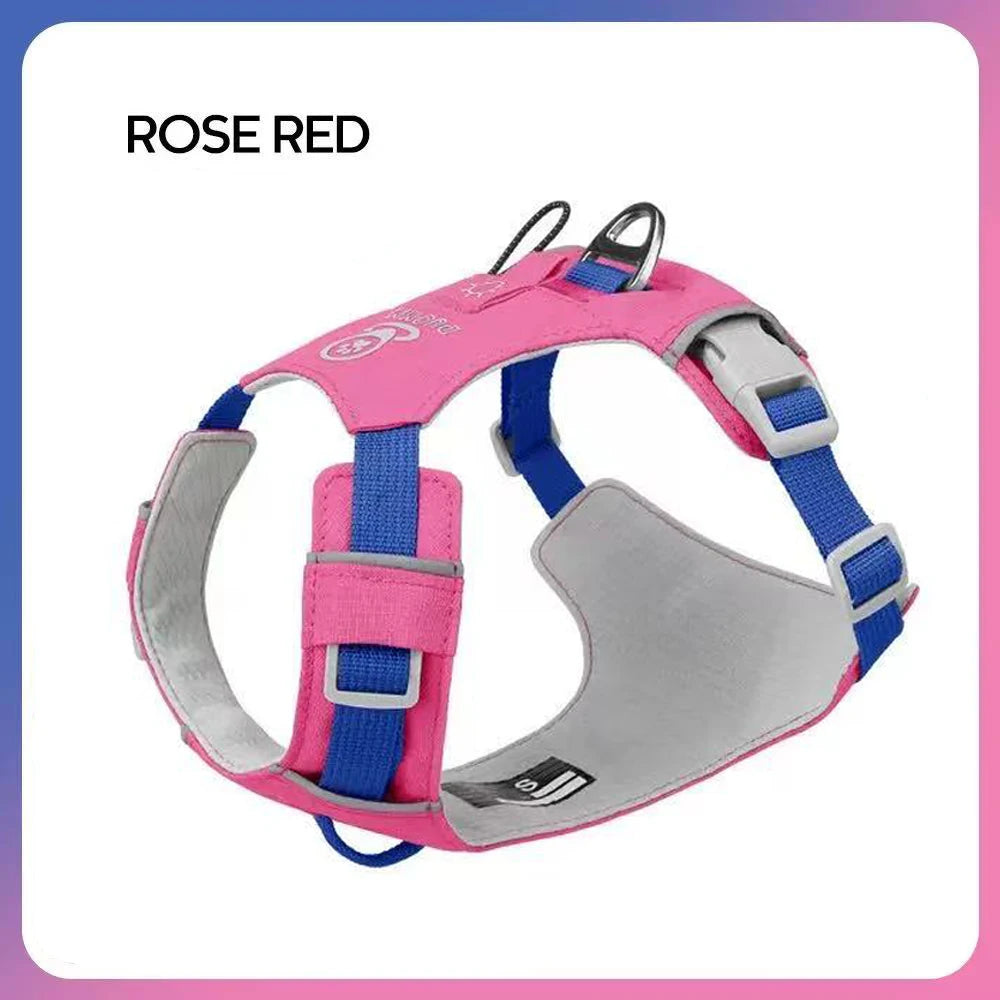 Premium Lightweight No-Pull Dog & Cat Harness | Reflective Soft Adjustable Vest for Outdoor Walks