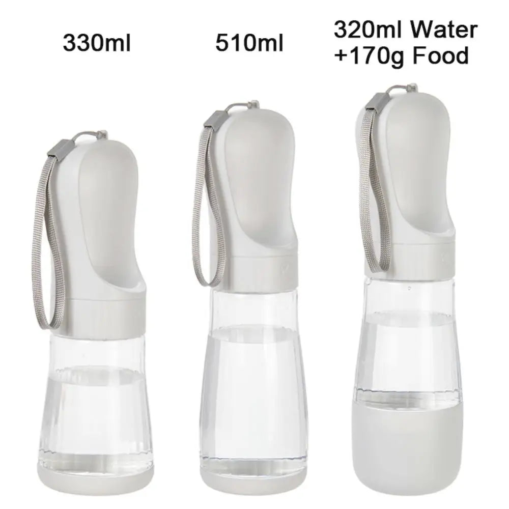 Portable Pet Water Bottle & Food Container | Leakproof Travel Bottle