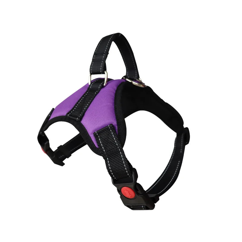 Heavy-Duty No-Pull Dog Harness | Adjustable Reflective Vest for Small, Medium & Large Dogs