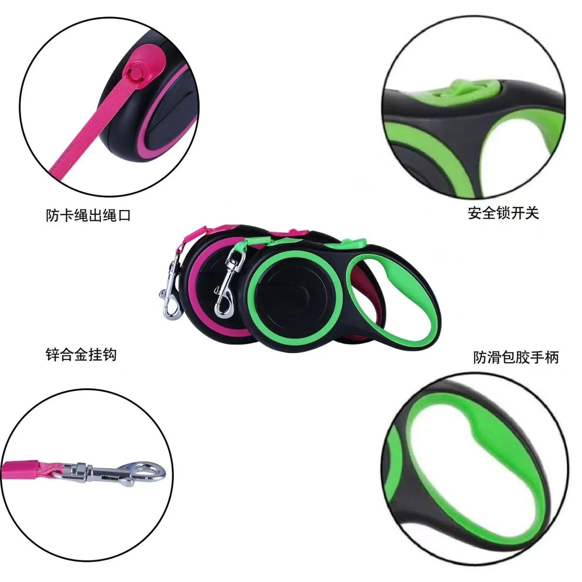 Retractable Dog Leash 3M/5M | Heavy-Duty Nylon Walking Lead for Small, Medium & Large Dogs