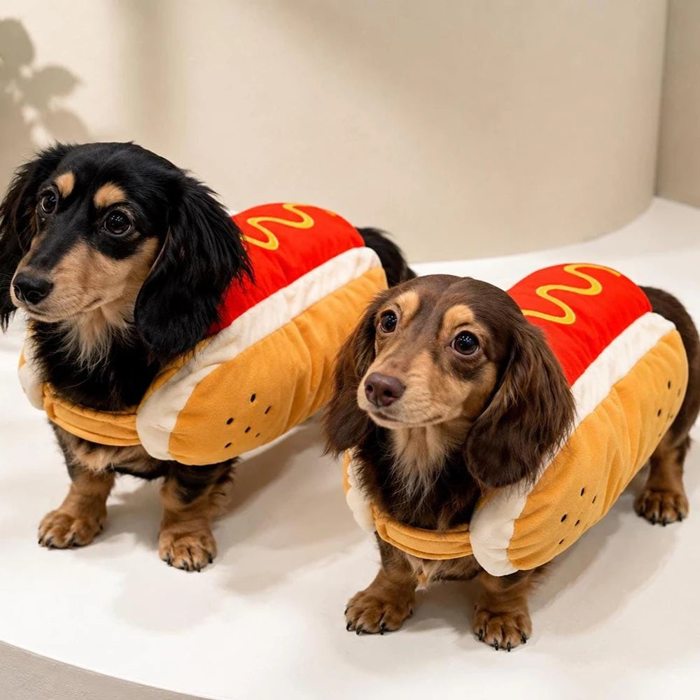 Hot Dog Halloween Costume for Dogs: Funny Pet Outfit