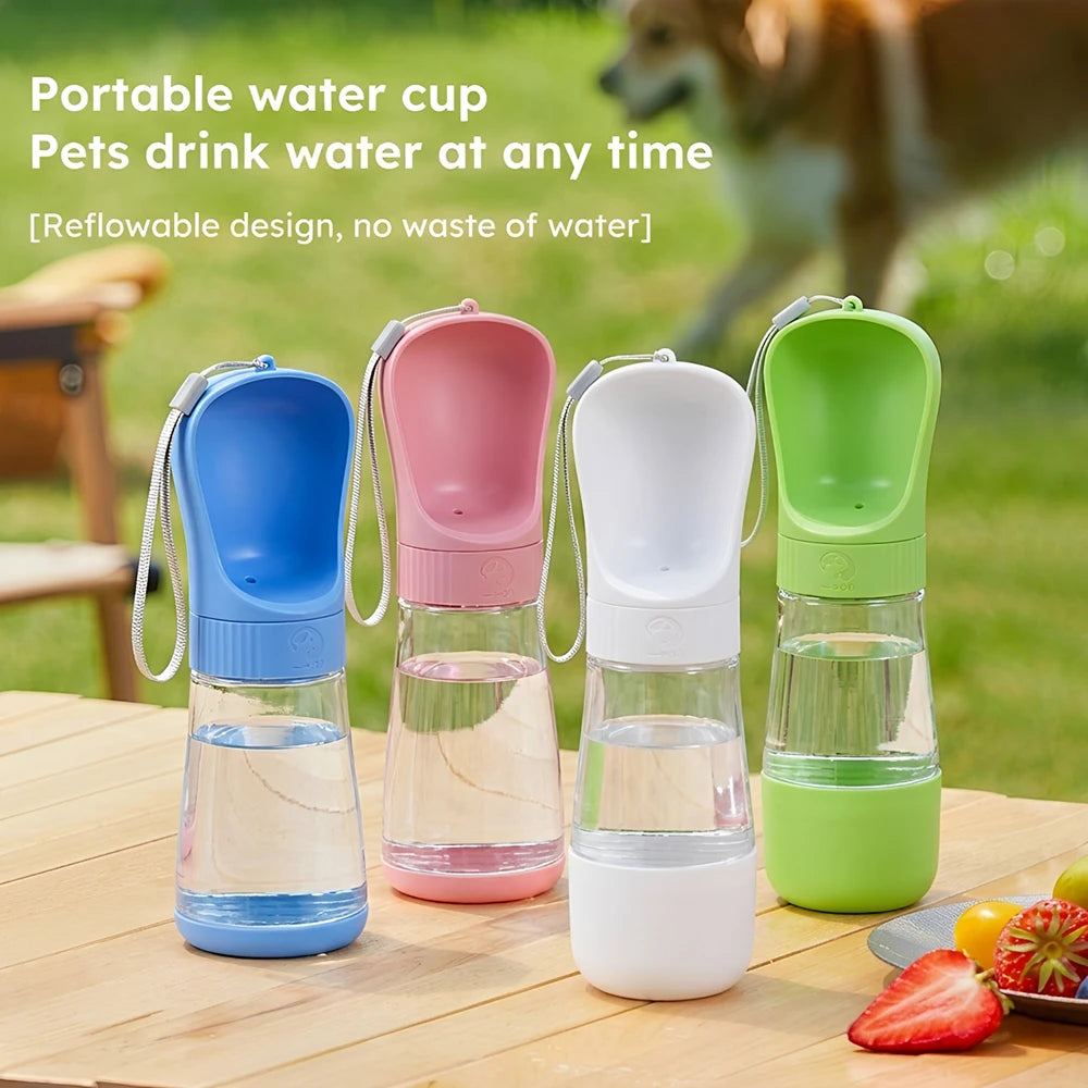 2-in-1 Portable Pet Water Bottle & Food Container | Leakproof Travel Bottle for Dogs & Cats