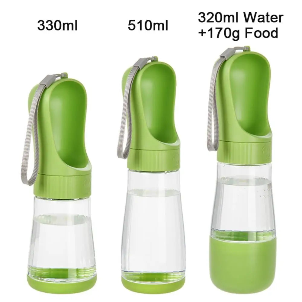 Portable Pet Water Bottle & Food Container | Leakproof Travel Bottle
