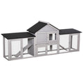 Outdoor Rabbit Hutch | Spacious Wooden Bunny Cage for 2–4 Rabbits