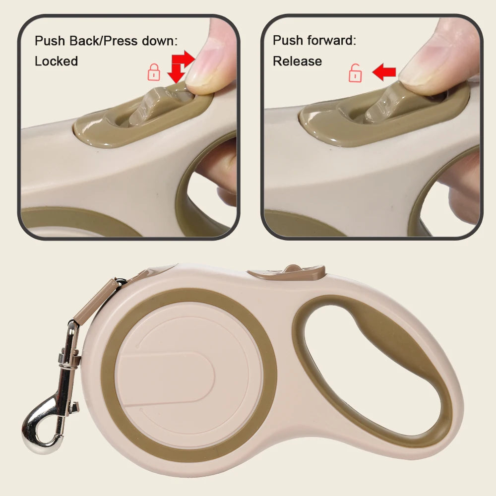 Retractable Dog Leash 5M & 8M | Heavy Duty Automatic Leash for Small & Large Dogs