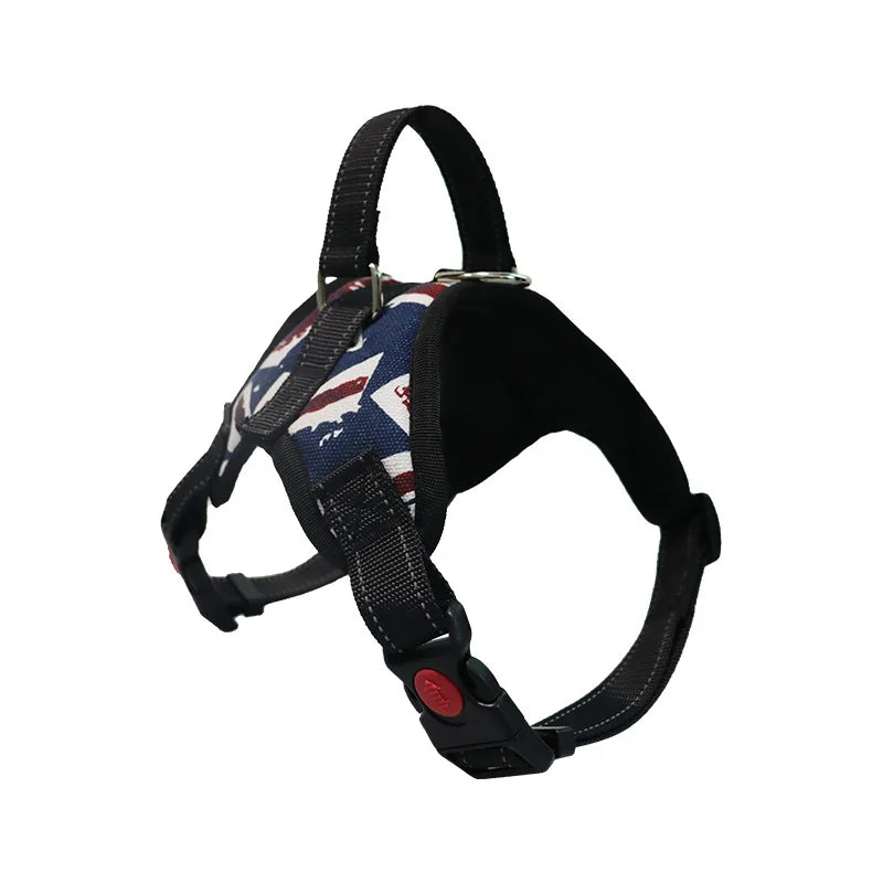 Heavy-Duty No-Pull Dog Harness | Adjustable Reflective Vest for Small, Medium & Large Dogs