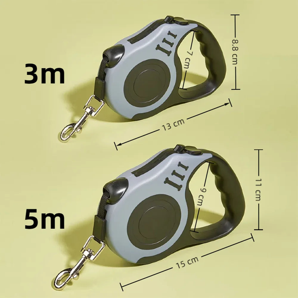 3M & 5M Retractable Dog Leash | Automatic Tangle-Free Walking Lead for Small, Medium & Large Dogs