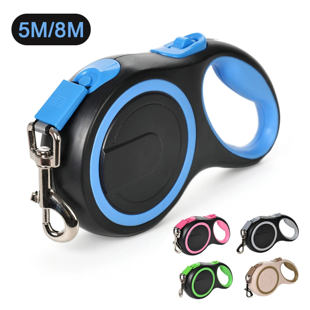 Retractable Dog Leash 5M & 8M | Heavy Duty Automatic Leash for Small & Large Dogs