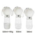 2-in-1 Portable Dog Water Bottle & Food Container | Leakproof Travel Bottle for Dogs & Cats