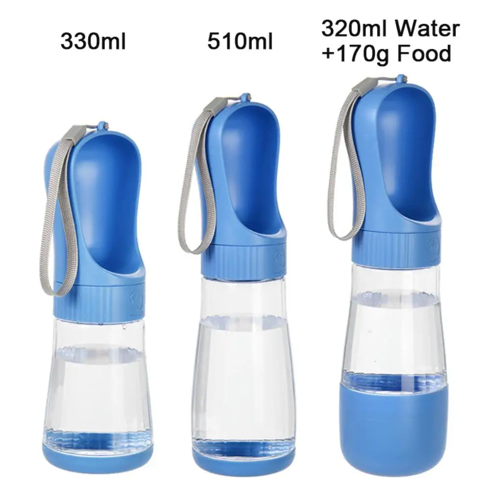 2-in-1 Portable Pet Water Bottle & Food Container | Leakproof Travel Bottle for Dogs & Cats