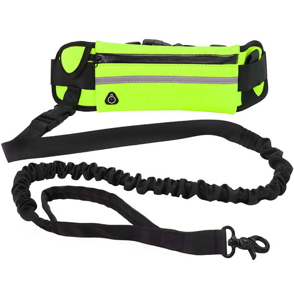 Hands-Free Dog Leash with Waist Belt | Reflective Bungee Running Leash for Medium & Large Dogs
