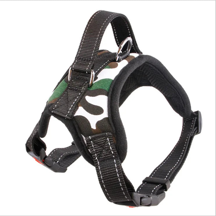 Heavy-Duty No-Pull Dog Harness | Adjustable Reflective Vest for Small, Medium & Large Dogs