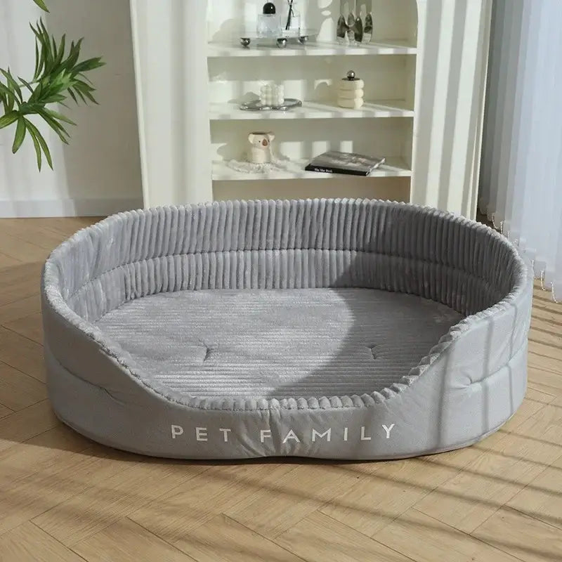 Reversible All-Season Pet Bed | Washable Soft Dog & Cat Cushion Mat