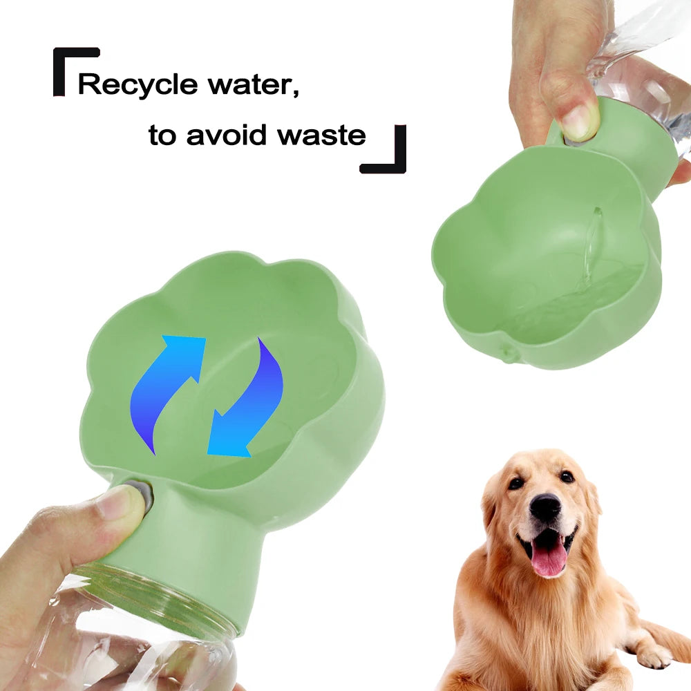 2-in-1 Portable Dog Water Bottle & Food Container | Leakproof Travel Bottle for Dogs & Cats