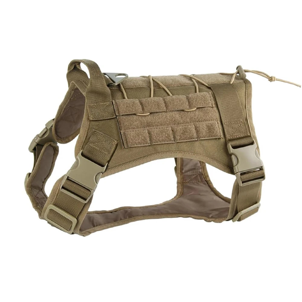 Tactical No-Pull Dog Harness | Adjustable Military Service Vest for Large Dogs